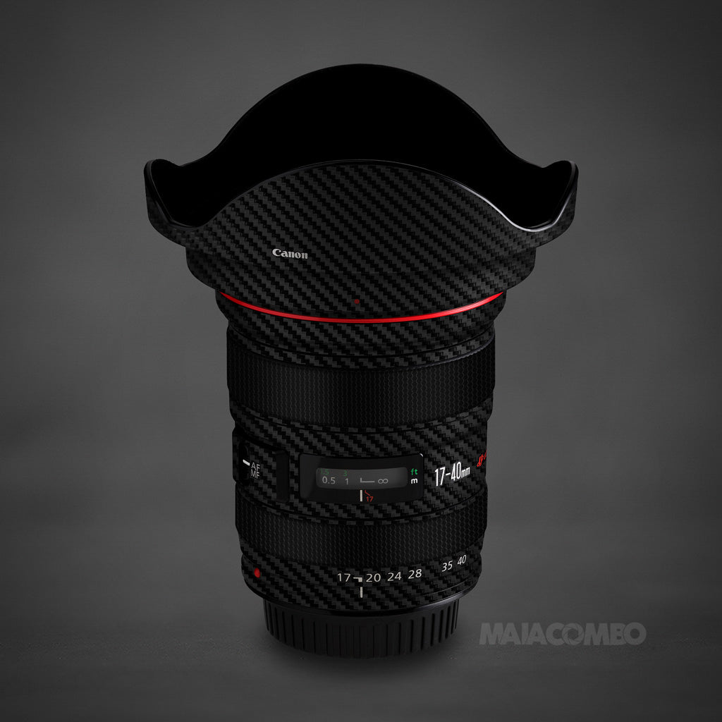 Canon EF 17-40mm f/4L USM Lens Skin - Black Carbon - Maiacombo