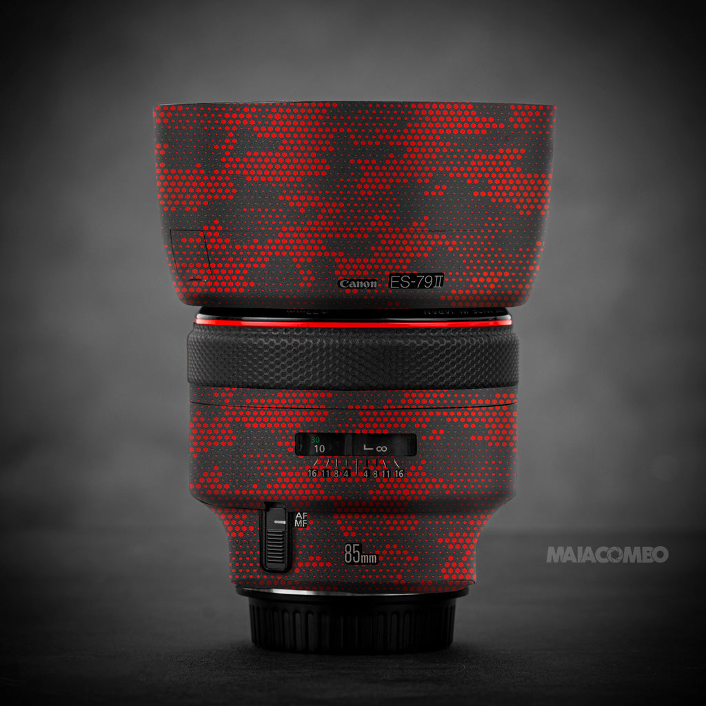 85mm Canon M50 Mark Ii Canon EF 85mm II USM Lens Skin Red Matrix