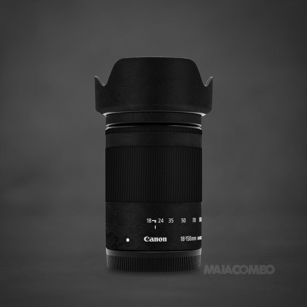 Canon EF-M 18-150mm IS STM Lens Skin Dark Camo Maiacombo