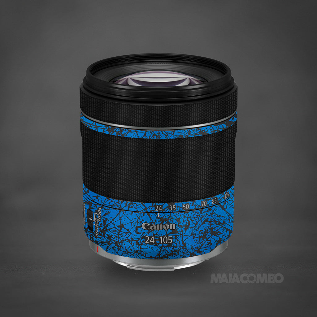 Canon RF 24-105 F4-7.1 IS STM Lens Skin - Blue Art - Maiacombo