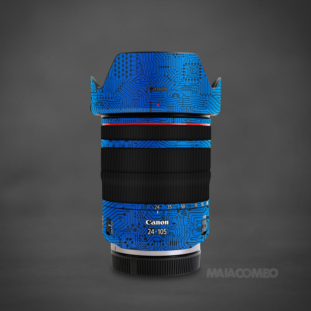 Canon RF 24-105mm F4L IS USM Lens Skin Blue Art Maiacombo