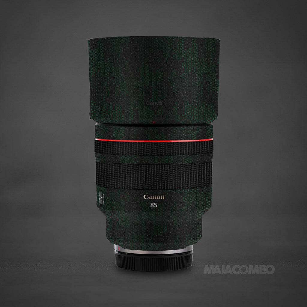Canon RF 85mm USM Lens Skin Green Mural Maiacombo