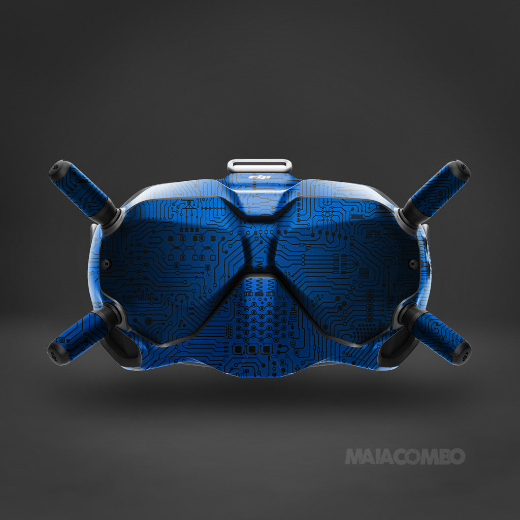 FPV DJI Goggles V2, Maiacombo Skin, Maiacombo - Blue Electric