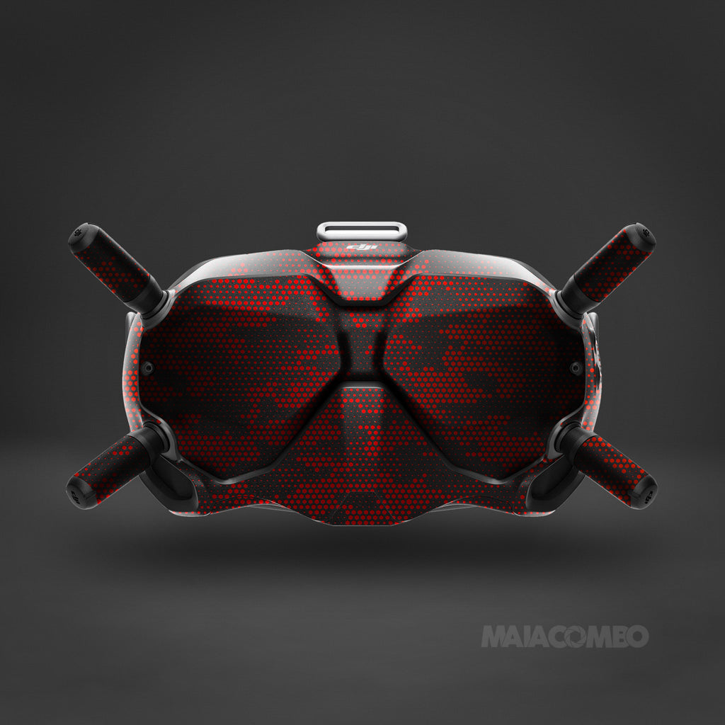 FPV DJI Goggles V2, Maiacombo Skin, Maiacombo - Red Matrix