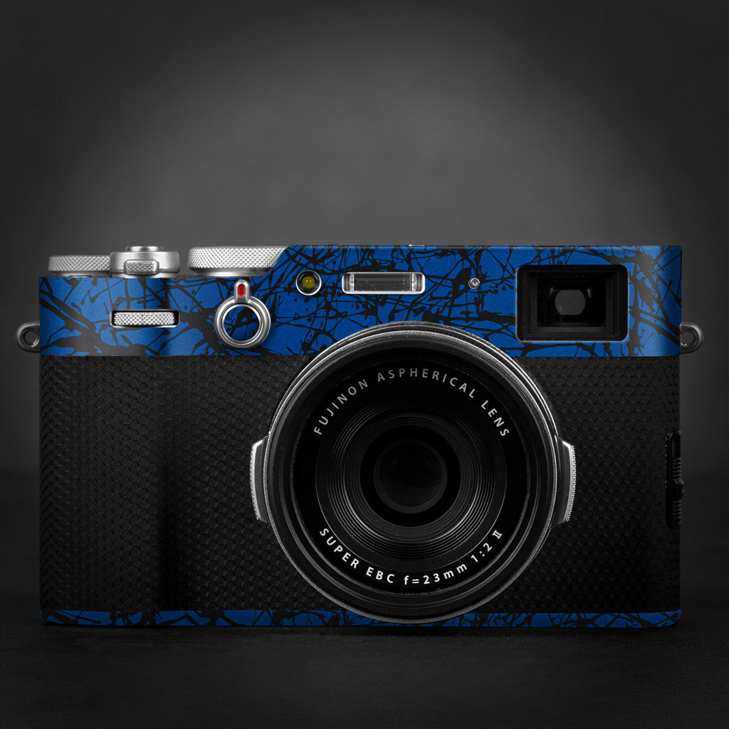 FUJIFILM X100 Camera Skin/ Wrap Black Carbon Leather Maiacombo