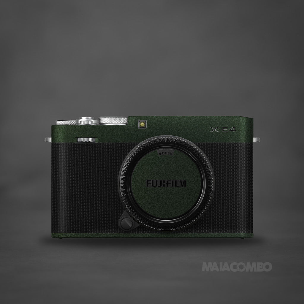 FUJIFILM X-E4 Camera Skin/Wrap Green Electric Matrix Maiacombo