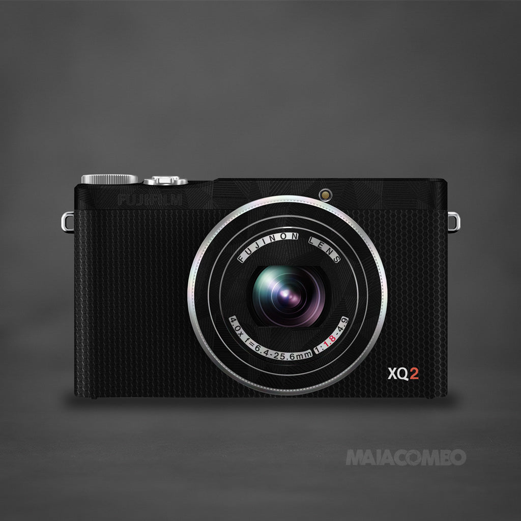 FUJIFILM XQ2 Camera Skin - Black Hexa / Matrix - Maiacombo