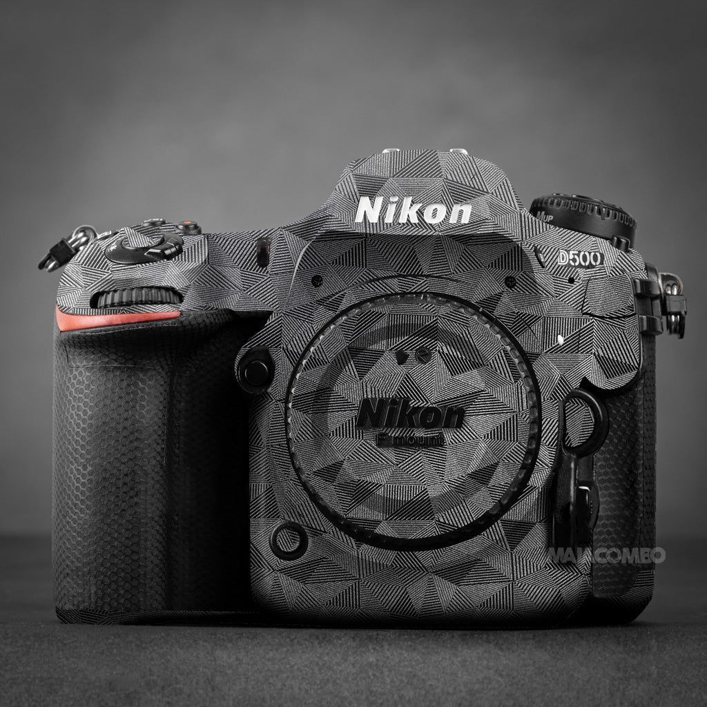 Nikon D500 Camera Skin/ Wrap - Black Electric / Matrix - Maiacombo