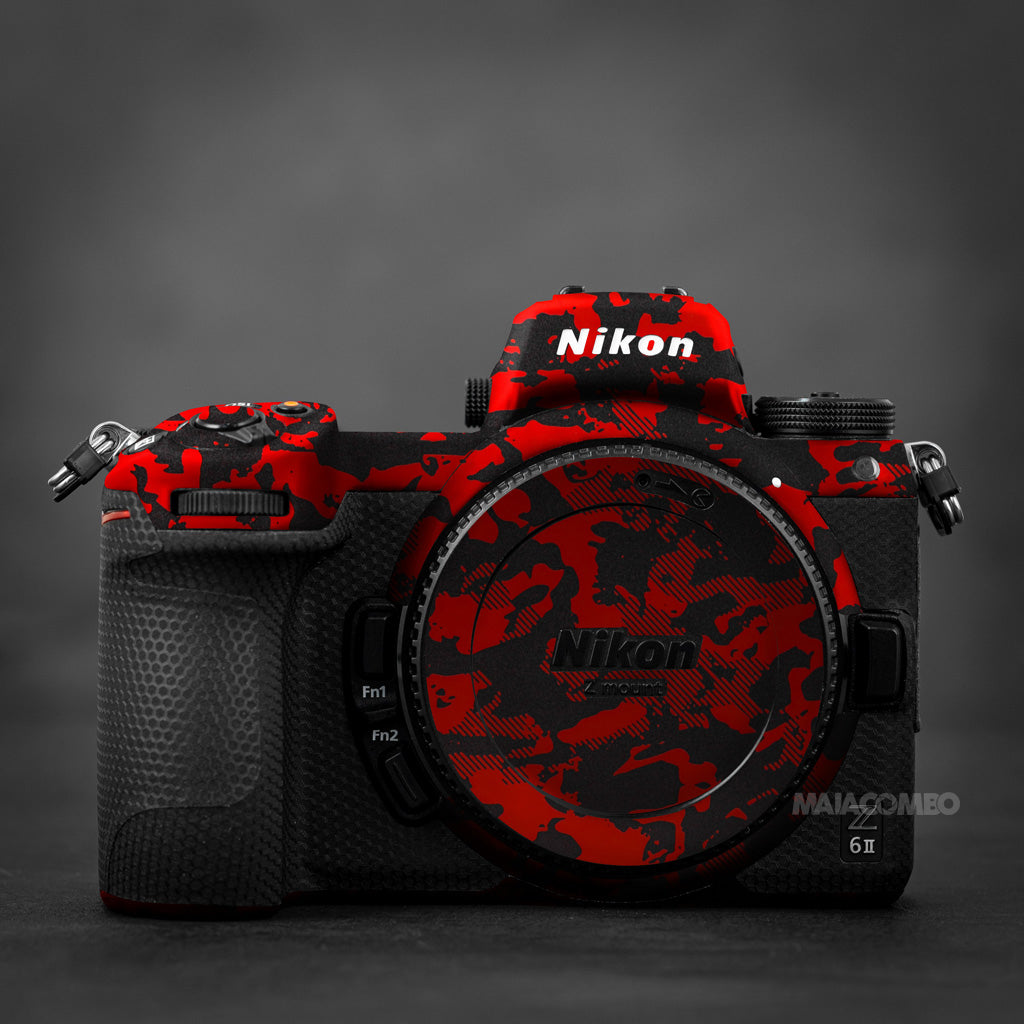 NIKON Z6II/Z62/Z7II/Z72 Camera Skin/ Wrap Red Camo Matrix