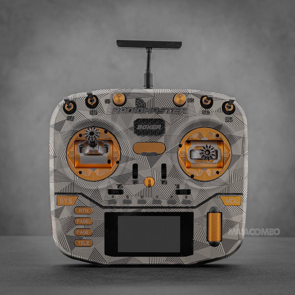 Radiomaster Boxer Radio Controller Skin/ Wrap - Light Grey Hexa - Maiacombo