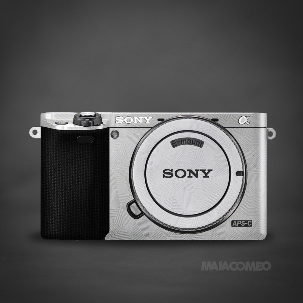 SONY A6000 Camera Skin/ Wrap White Electric Matrix Maiacombo