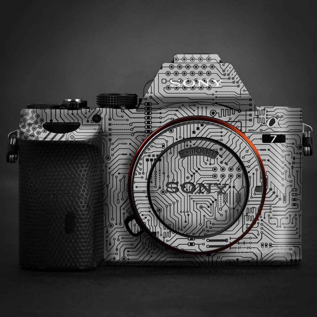 SONY Alpha A7/A7R/A7S Camera Skin/ Wrap - White Electric / Leather ...
