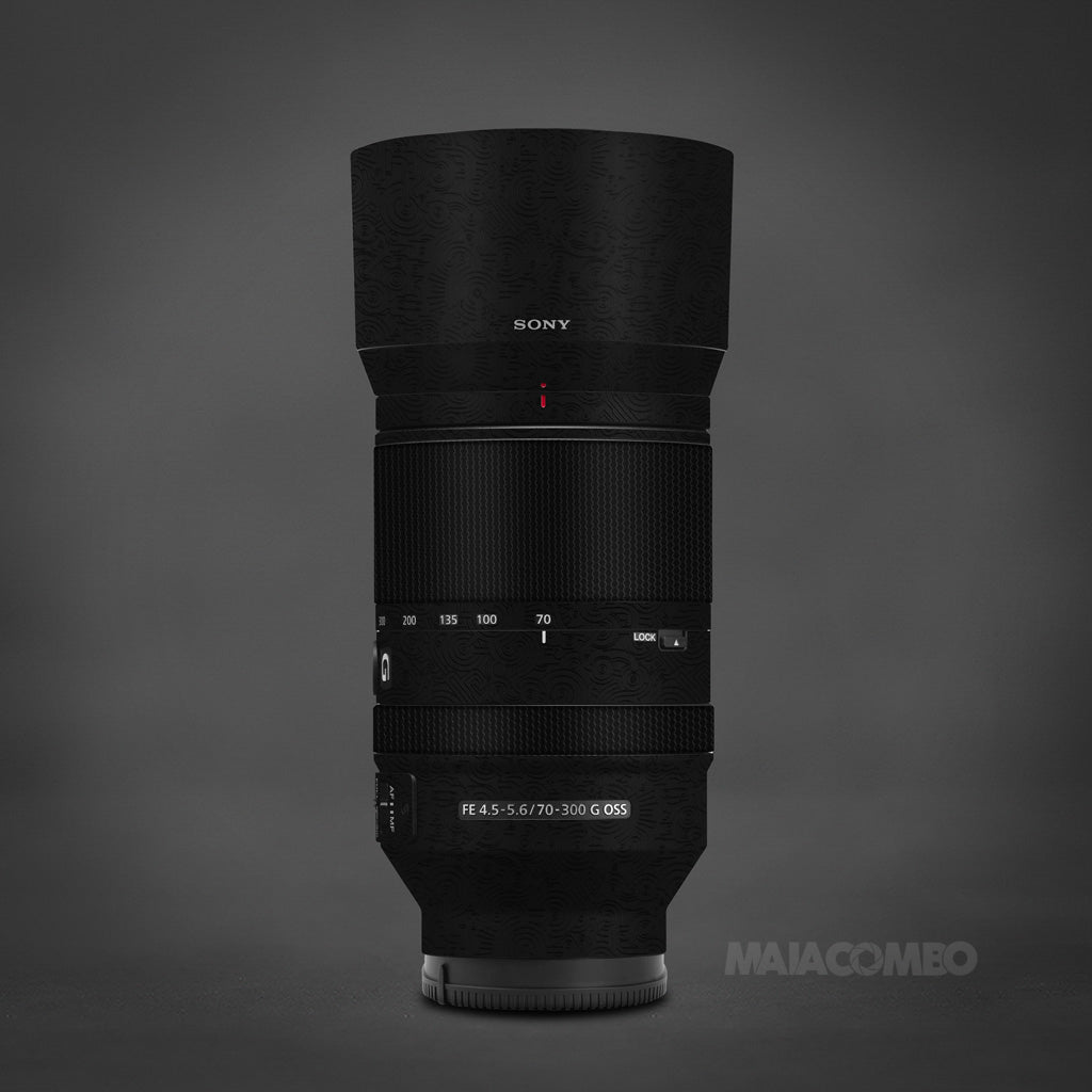 SONY FE 70-300mm F4.5-5.6,SONY FE 70-300mm F4.5-5.6 G OSS Lens Skin - Black  Maze - Maiacombo