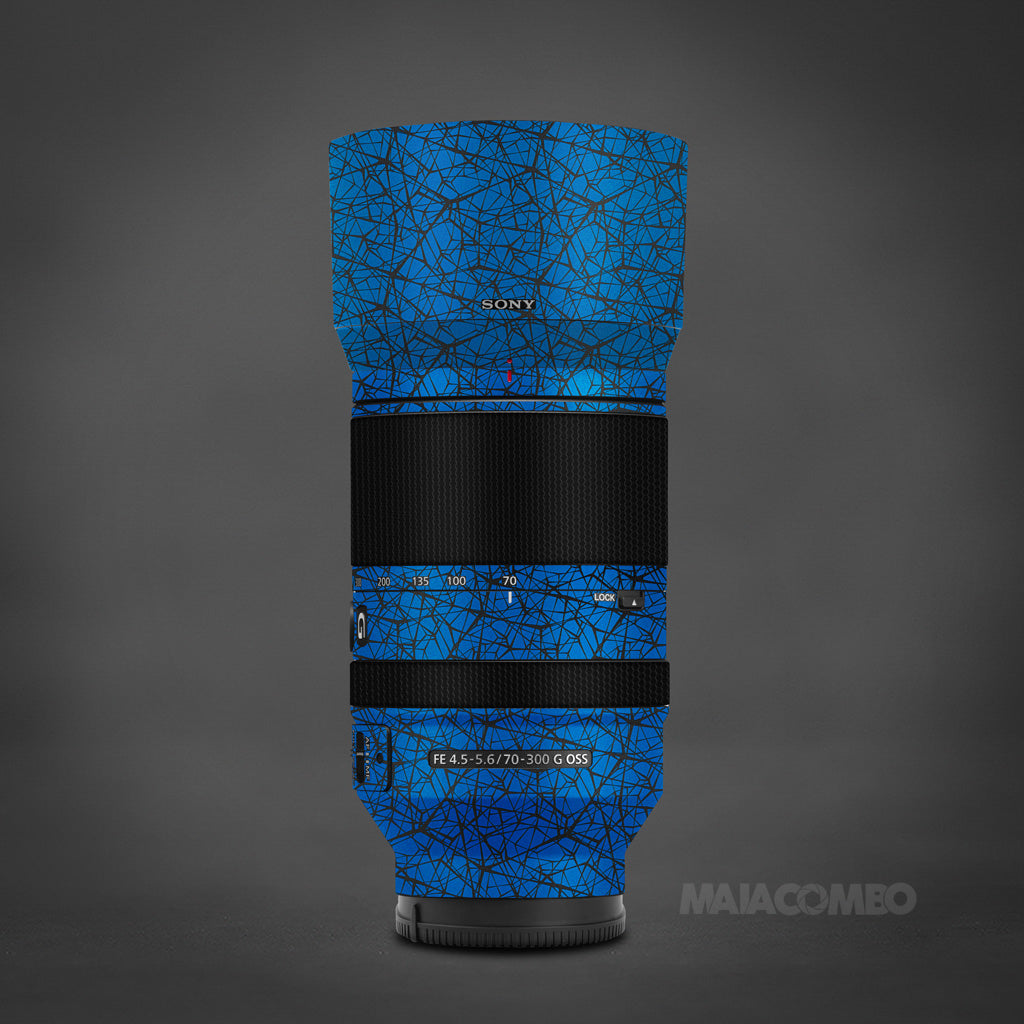 SONY FE 70-300mm F4.5-5.6,SONY FE 70-300mm F4.5-5.6 G OSS Lens Skin - Blue  Sqeezee - Maiacombo