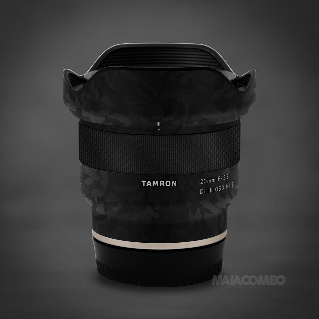 TAMRON 20mm F2.8 Di,TAMRON 20mm F2.8 Di III OSD M1:2 (F050) Lens Skin -  Black Camo - Maiacombo