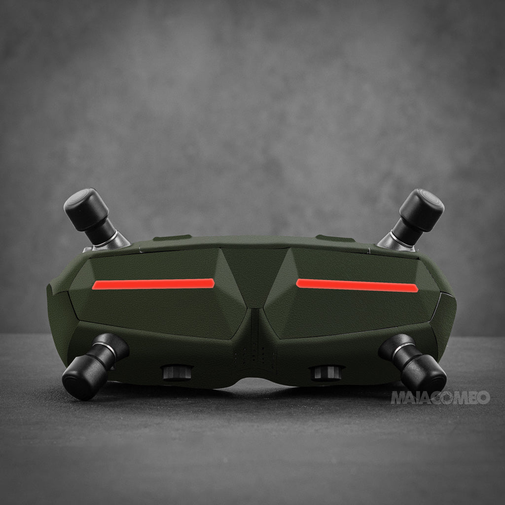walksnail avatar hd goggles X Skin/ Wrap - Green Mural Farbe:Amelia Violet Konges Slojd Handschuhe Collette paired with an FPV fahrradhelm kinder jungen
